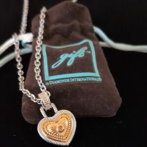 Diamonds International Heart Pendant Necklace